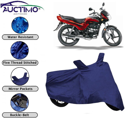 AUCTIMO Two Wheeler Cover for Hero(Passion Plus, Blue)