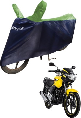 MOTOTRANCE Two Wheeler Cover for Suzuki(GS 150R, Green, Blue)