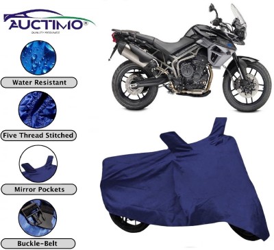 AUCTIMO Two Wheeler Cover for Triumph(Tiger 800 XR, Blue)