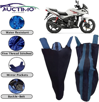 AUCTIMO Two Wheeler Cover for Hero(Ignitor, Blue)