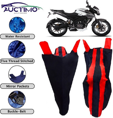 AUCTIMO Two Wheeler Cover for Bajaj(Pulsar 200 NS DTS-i, Multicolor)