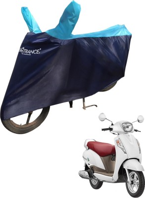 MOTOTRANCE Two Wheeler Cover for Suzuki(Access 125, Blue)