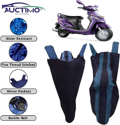AUCTIMO Two Wheeler Cover for Mahindra(Rodeo RZ, Blue)