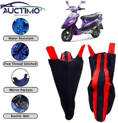 AUCTIMO Two Wheeler Cover for TVS(Scooty Pep+, Blue)