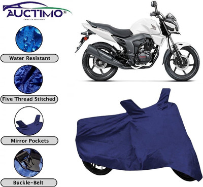 AUCTIMO Two Wheeler Cover for Honda(CB Trigger, Blue)