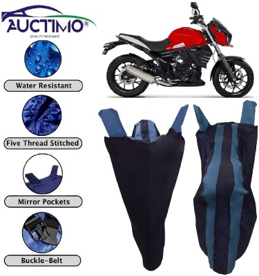 AUCTIMO Two Wheeler Cover for Mahindra(Mojo, Blue)