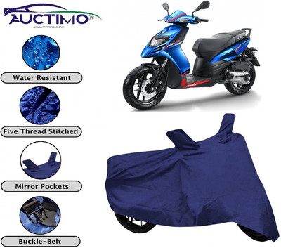 AUCTIMO Two Wheeler Cover for Aprilia(SR 125, Blue)