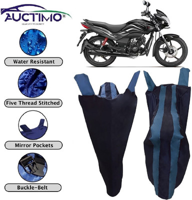 AUCTIMO Two Wheeler Cover for Hero(Passion Pro TR, Blue)