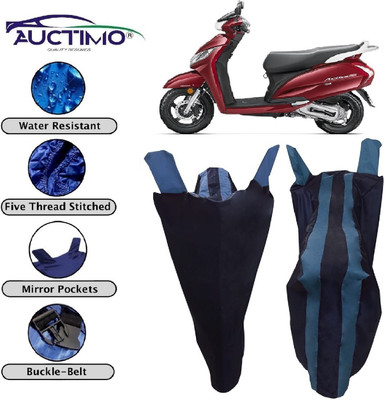 AUCTIMO Two Wheeler Cover for Honda(Activa 125, Blue)