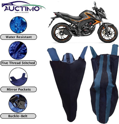 AUCTIMO Two Wheeler Cover for Honda(CB Hornet 160, Blue)