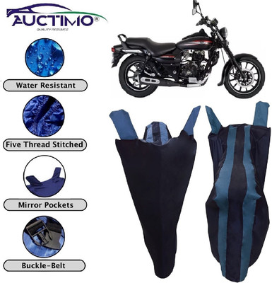 AUCTIMO Two Wheeler Cover for Bajaj(Avenger 220 Street, Blue)