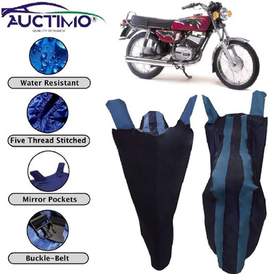 AUCTIMO Two Wheeler Cover for Yamaha(RX 100, Blue)