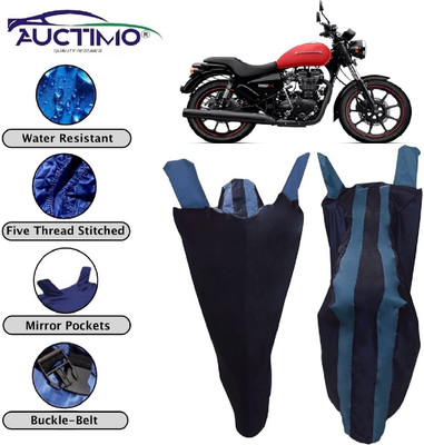 AUCTIMO Two Wheeler Cover for Royal Enfield(Thunderbird 350, Blue)