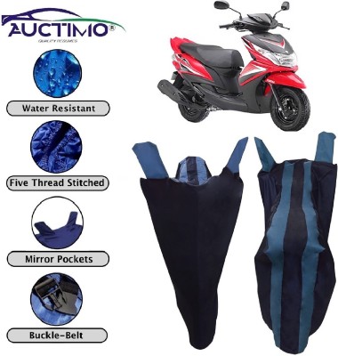 AUCTIMO Two Wheeler Cover for Yamaha(Ray Z, Blue)