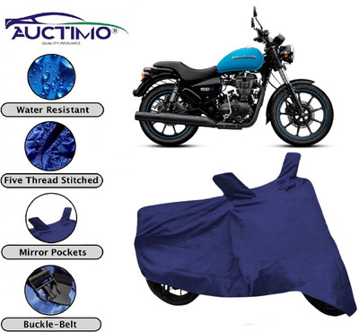 AUCTIMO Two Wheeler Cover for Royal Enfield(Thunderbird 500, Blue)