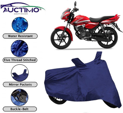 AUCTIMO Two Wheeler Cover for TVS(Phoenix 125, Blue)
