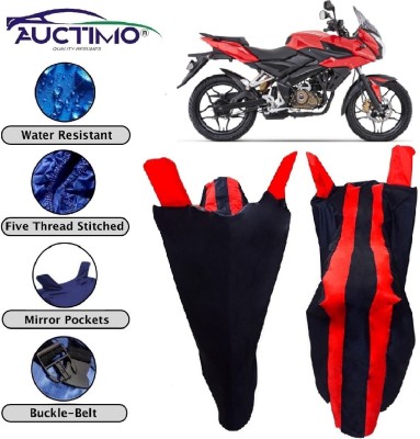 AUCTIMO Two Wheeler Cover for Bajaj(Pulsar AS 150, Multicolor)