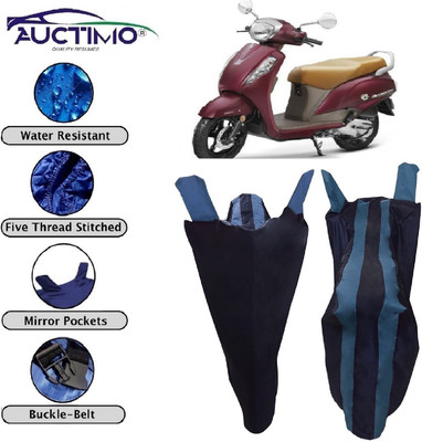 AUCTIMO Two Wheeler Cover for Suzuki(Access SE, Blue)