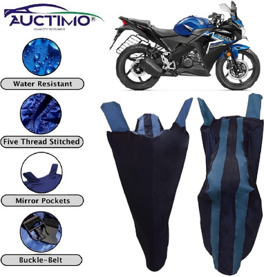 AUCTIMO Two Wheeler Cover for Honda(CBR 150R, Blue)