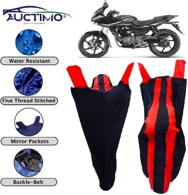 AUCTIMO Two Wheeler Cover for Bajaj(Pulsar 220F, Multicolor)