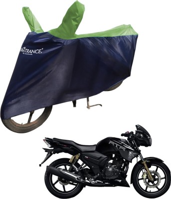 MOTOTRANCE Two Wheeler Cover for TVS(Apache RTR 180, Green, Blue)