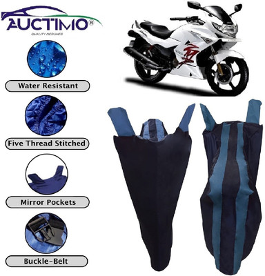 AUCTIMO Two Wheeler Cover for Hero(Karizma ZMR, Blue)
