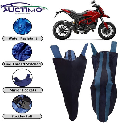 AUCTIMO Two Wheeler Cover for Ducati(Hypermotard, Blue)