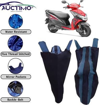 AUCTIMO Two Wheeler Cover for Honda(Dio, Blue)