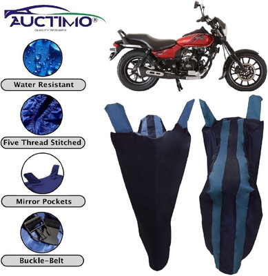 AUCTIMO Two Wheeler Cover for Bajaj(Avenger 180 Street, Blue)