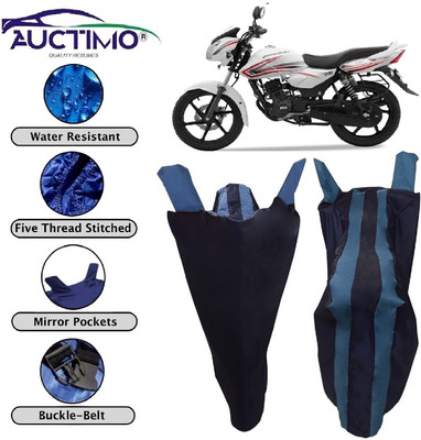 AUCTIMO Two Wheeler Cover for TVS(Phoenix, Blue)