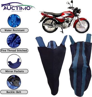 AUCTIMO Two Wheeler Cover for TVS(Star, Blue, Black)