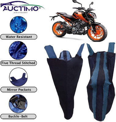 AUCTIMO Two Wheeler Cover for KTM(Duke 200, Blue)