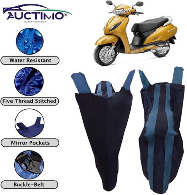 AUCTIMO Two Wheeler Cover for Honda(Activa 6G, Blue)