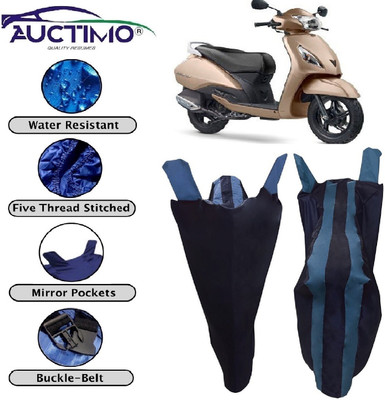 AUCTIMO Two Wheeler Cover for TVS(Jupiter, Blue)