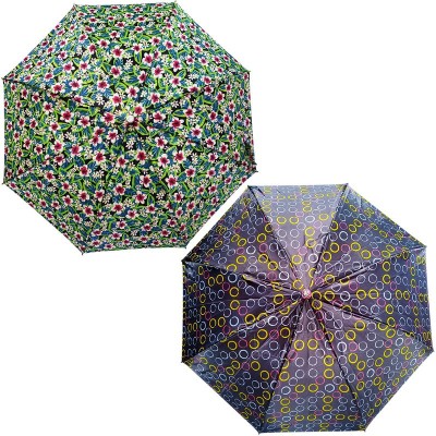 Rainpopson 2 Fold Umbrella For Women & Men Combo of 2 (FX_1972) Umbrella(Multicolor)