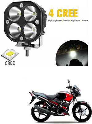 XZRTZ Universal Motorcycle LED Auxiliary Fog Light Assemblie Driving Lamp4LED 4INCH 40W Headlight k145 Headlight Car, Motorbike LED for Yamaha (12 V, 40 W)(Universal For Bike, Pack of 1)