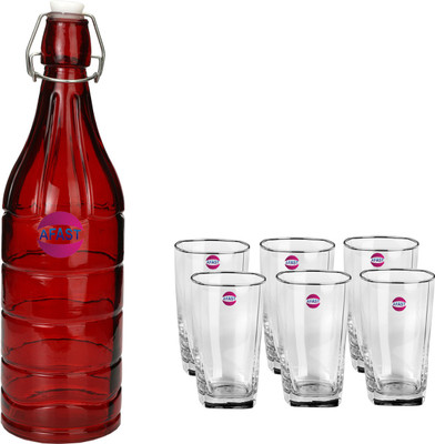 AFAST by Afast 1000 ml Glass Bottle(Pack of 7, Clear)