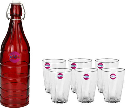 AFAST by Afast 1000 ml Glass Bottle(Pack of 7, Clear)