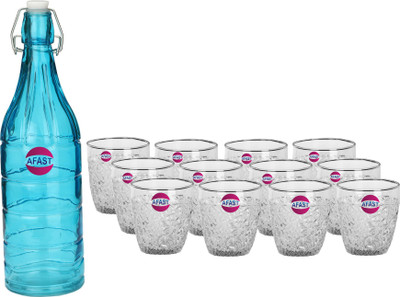 AFAST 1000 ml Glass Bottle(Pack of 13, Multicolor)