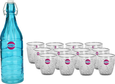 AFAST 1000 ml Glass Bottle(Pack of 13, Multicolor)