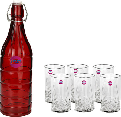 AFAST by Afast 1000 ml Glass Bottle(Pack of 7, Clear)