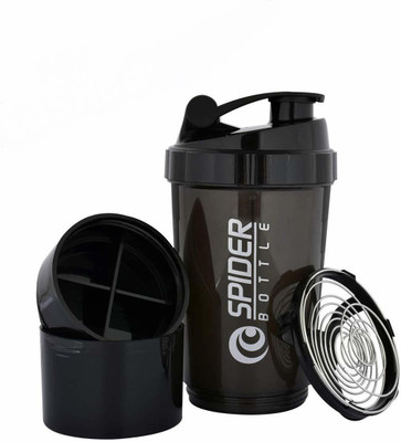 DOVEAZ 500 ml Plastic Shaker(Pack of 1, Black)