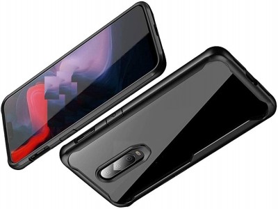Phone Back Cover Flip Cover for Xiaomi Redmi K30(Transparent, Black, Grip Case, Pack of: 1)