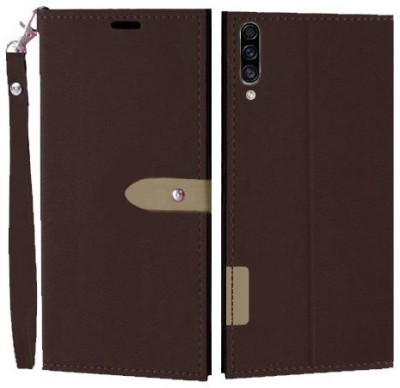 Wynhard Flip Cover for Samsung Galaxy A70, Samsung Galaxy A70s(Brown, Grip Case, Pack of: 1)