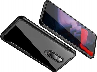 Phone Back Cover Flip Cover for Xiaomi Redmi K30(Transparent, Black, Grip Case, Pack of: 1)