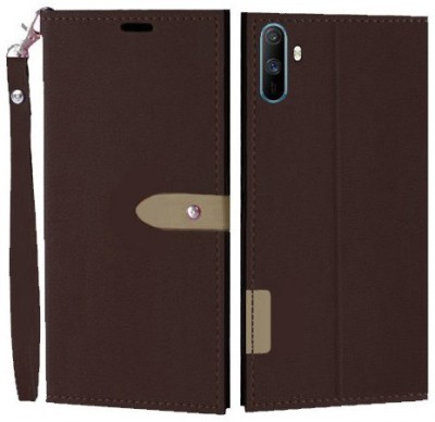 Wynhard Flip Cover for Realme C3(Brown, Grip Case, Pack of: 1)