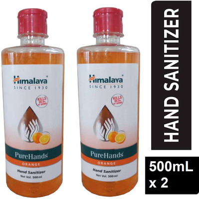 2 Off On Himalaya Purehand Orange Germ Kill Hand Sanitizer Bottle 2 X 500 Ml On Flipkart Paisawapas Com