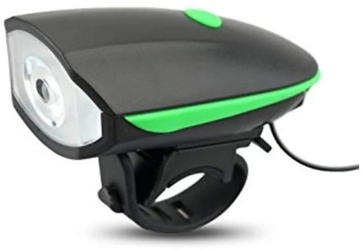 Schrodinger Usb Rechargeable cycle Light (3 modes) and horn LED Front Light(Multicolor)