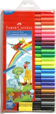 FABER-CASTELL 25 Connector Pens(Set of 25, Asssorted)