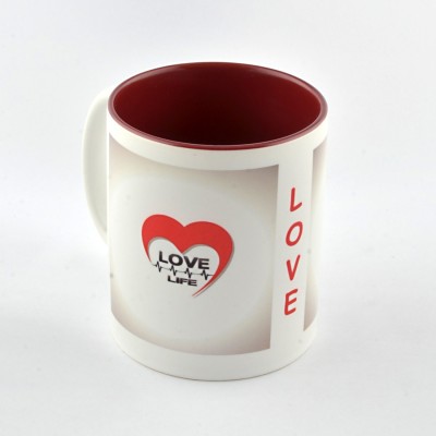 bm art gallery ART AMOUR MUG-27 Ceramic Coffee Mug(350 ml)